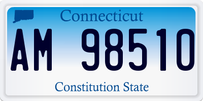 CT license plate AM98510