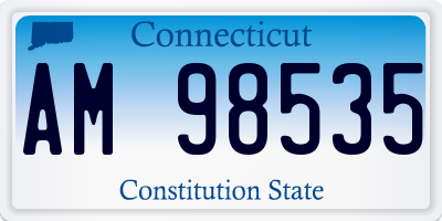 CT license plate AM98535