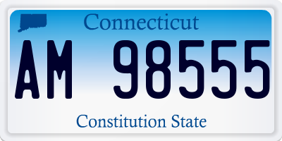 CT license plate AM98555