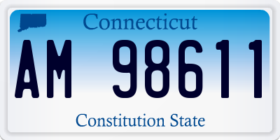 CT license plate AM98611