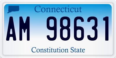 CT license plate AM98631