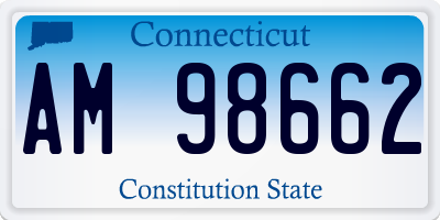 CT license plate AM98662