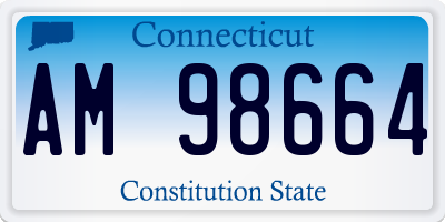 CT license plate AM98664