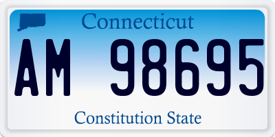CT license plate AM98695