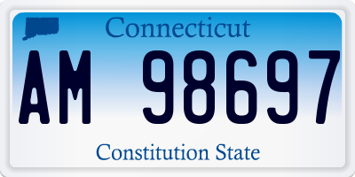 CT license plate AM98697