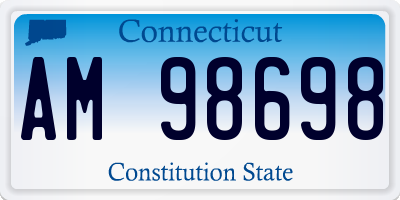 CT license plate AM98698