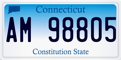 CT license plate AM98805