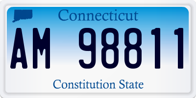 CT license plate AM98811