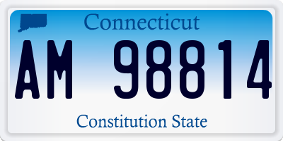 CT license plate AM98814