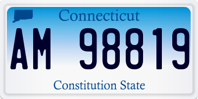 CT license plate AM98819