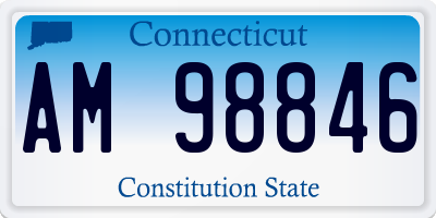 CT license plate AM98846