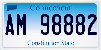 CT license plate AM98882