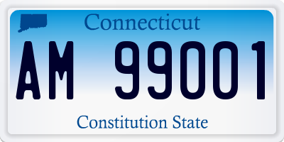 CT license plate AM99001