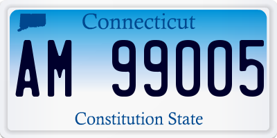 CT license plate AM99005