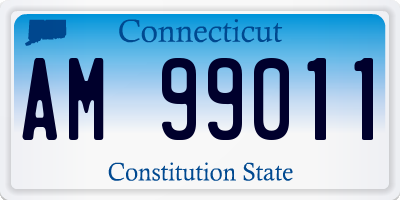 CT license plate AM99011