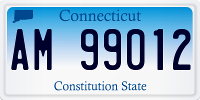 CT license plate AM99012