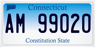 CT license plate AM99020