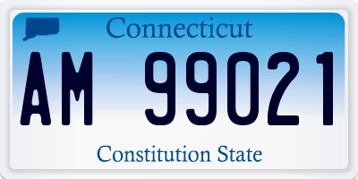 CT license plate AM99021