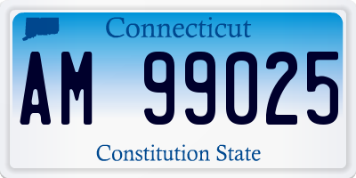 CT license plate AM99025