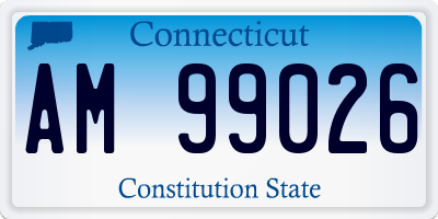 CT license plate AM99026