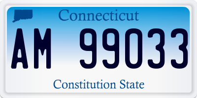 CT license plate AM99033