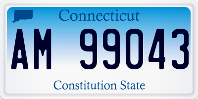 CT license plate AM99043