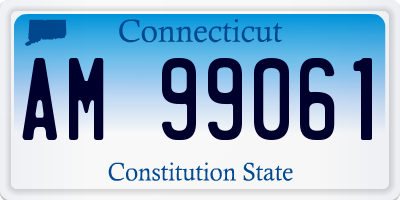 CT license plate AM99061