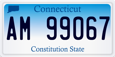 CT license plate AM99067