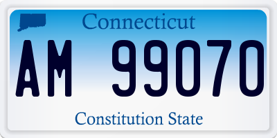 CT license plate AM99070