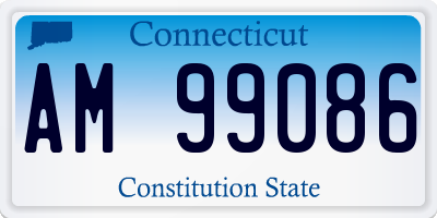 CT license plate AM99086