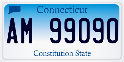 CT license plate AM99090