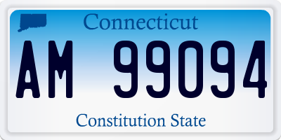 CT license plate AM99094