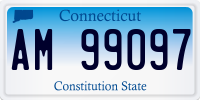 CT license plate AM99097