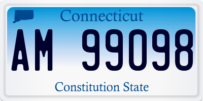 CT license plate AM99098
