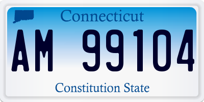 CT license plate AM99104