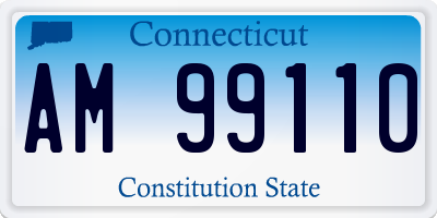 CT license plate AM99110