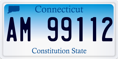 CT license plate AM99112