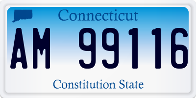 CT license plate AM99116