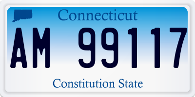 CT license plate AM99117