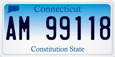 CT license plate AM99118