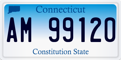 CT license plate AM99120