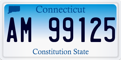 CT license plate AM99125