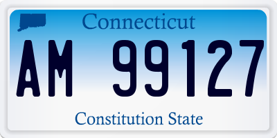 CT license plate AM99127