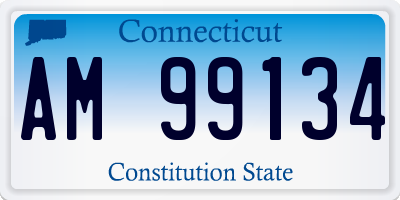 CT license plate AM99134