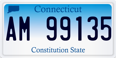 CT license plate AM99135
