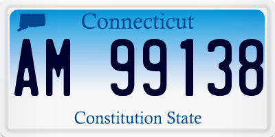 CT license plate AM99138