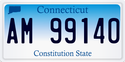 CT license plate AM99140