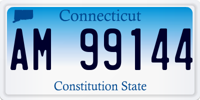 CT license plate AM99144