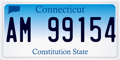 CT license plate AM99154