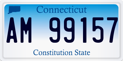 CT license plate AM99157